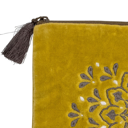 Bloomingville Stefania Kosmetiktasche, Gelb, Baumwolle