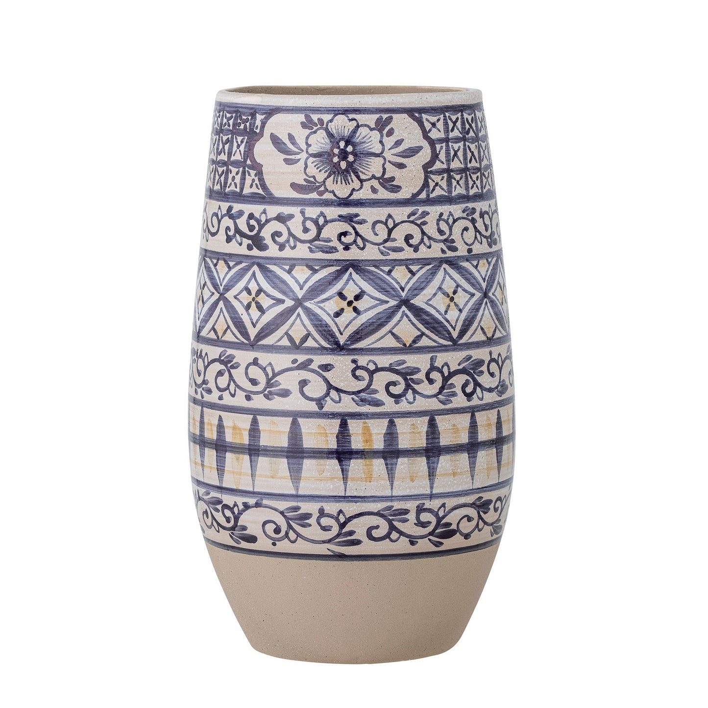 Bloomingville Nadya Vase, Blue, Steingut