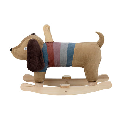 Bloomingville MINI Charlie Schaukelspielzeug, Hund, Bunt, Polyester