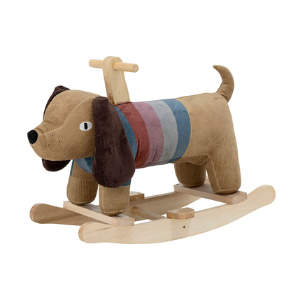 Bloomingville MINI Charlie Schaukelspielzeug, Hund, Bunt, Polyester