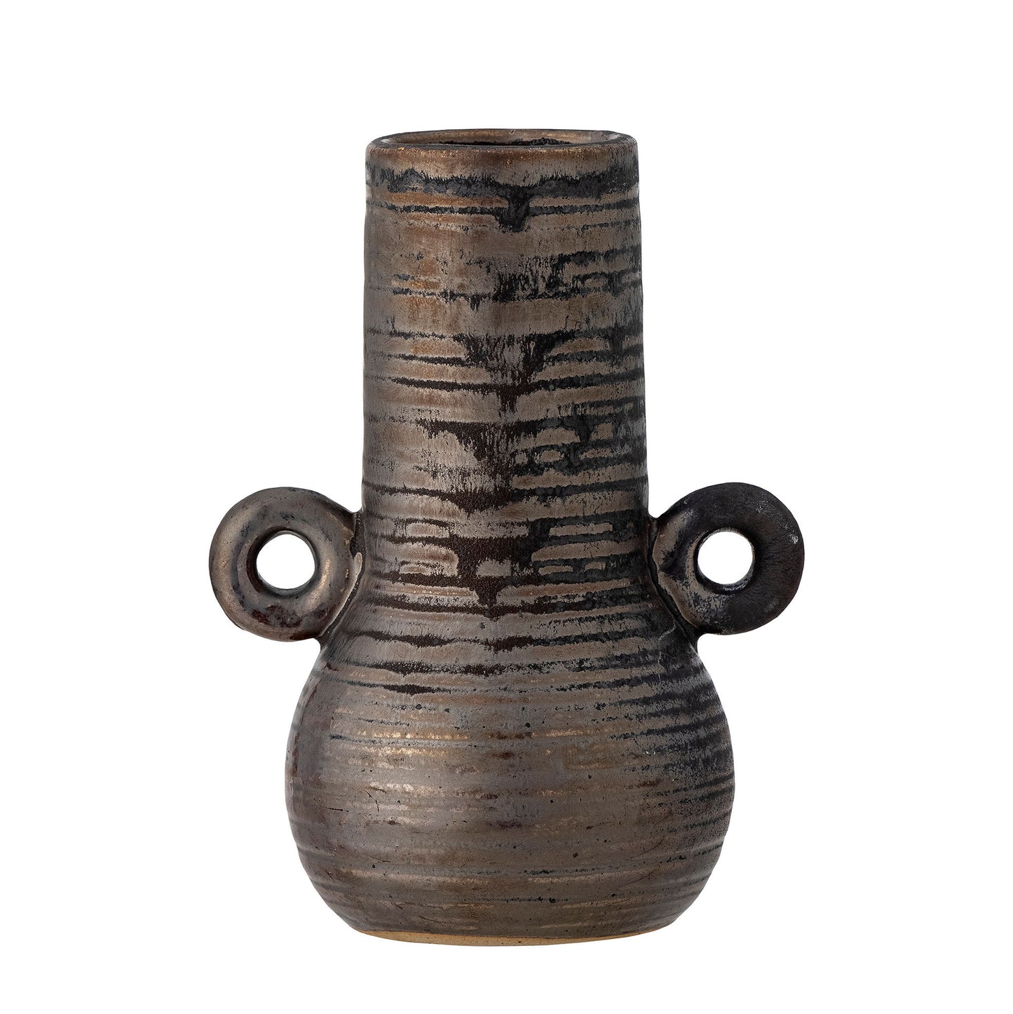Bloomingville Casaya Vase, Braun, Steingut