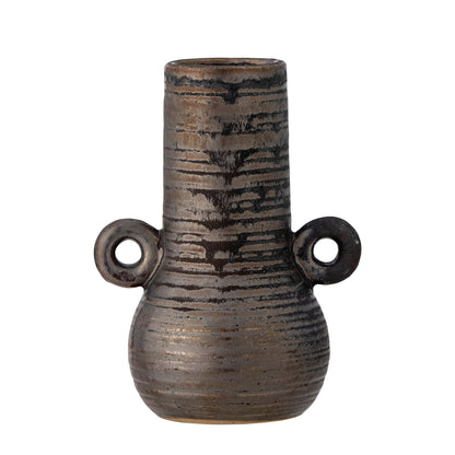 Bloomingville Casaya Vase, Braun, Steingut