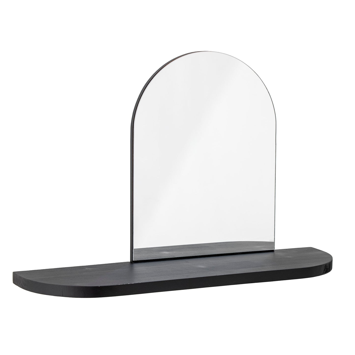 Bloomingville Annlie Spiegel mit Ablage, Schwarz, MDF
