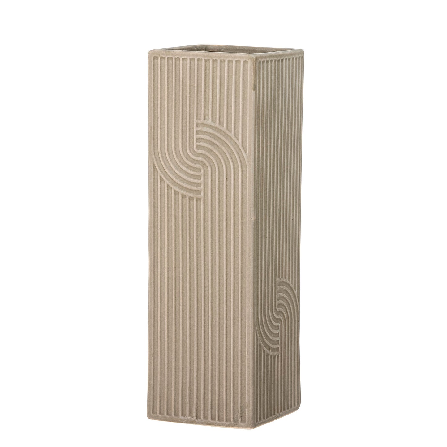Bloomingville Heeira Vase, Braun, Steingut