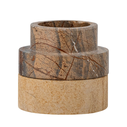 Bloomingville Dalin Votive & Candle Holder, Braun, Sandstein