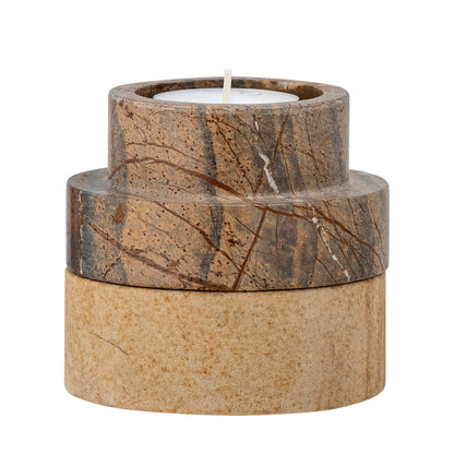 Bloomingville Dalin Votive & Candle Holder, Braun, Sandstein
