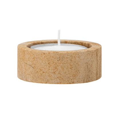 Bloomingville Dalin Votive & Candle Holder, Braun, Sandstein