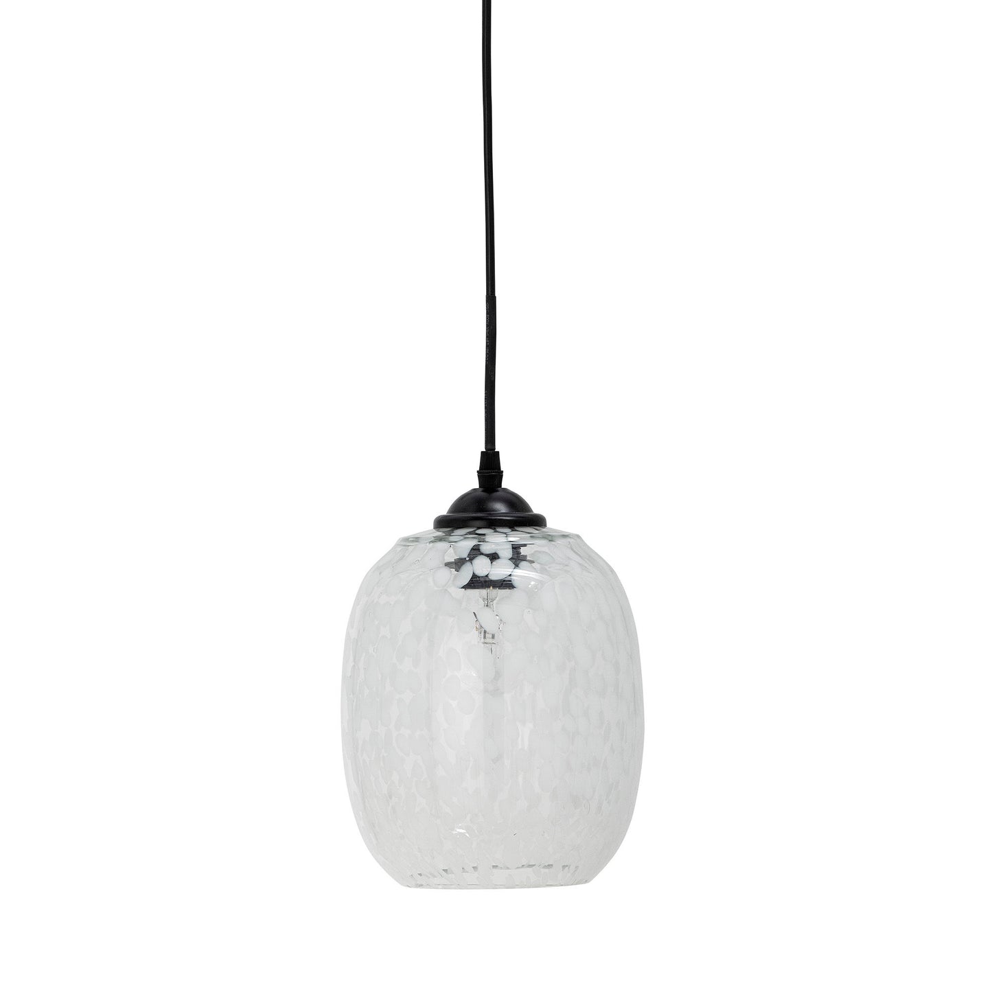 Bloomingville Gisele Hängeleuchte, Weiß, Glas