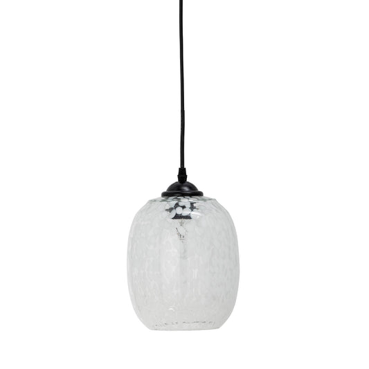 Bloomingville Gisele Hängeleuchte, Weiß, Glas