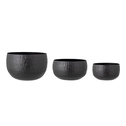 Bloomingville Abisha Blumentopf, Schwarz, Metall