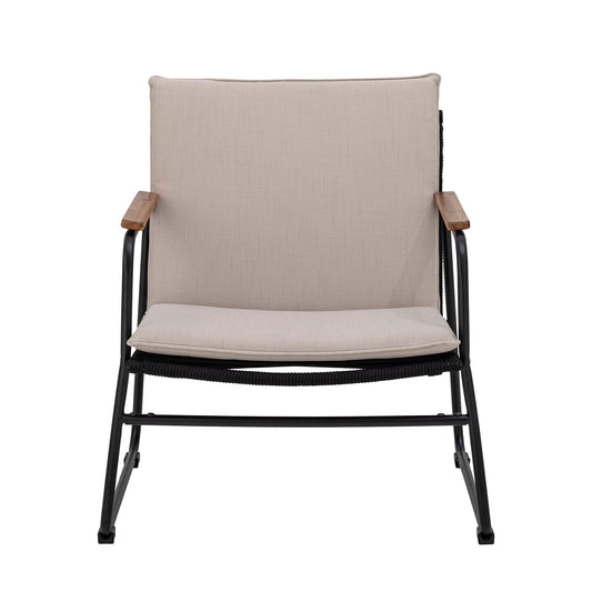 Bloomingville Hampton Loungesessel, Schwarz, Metall