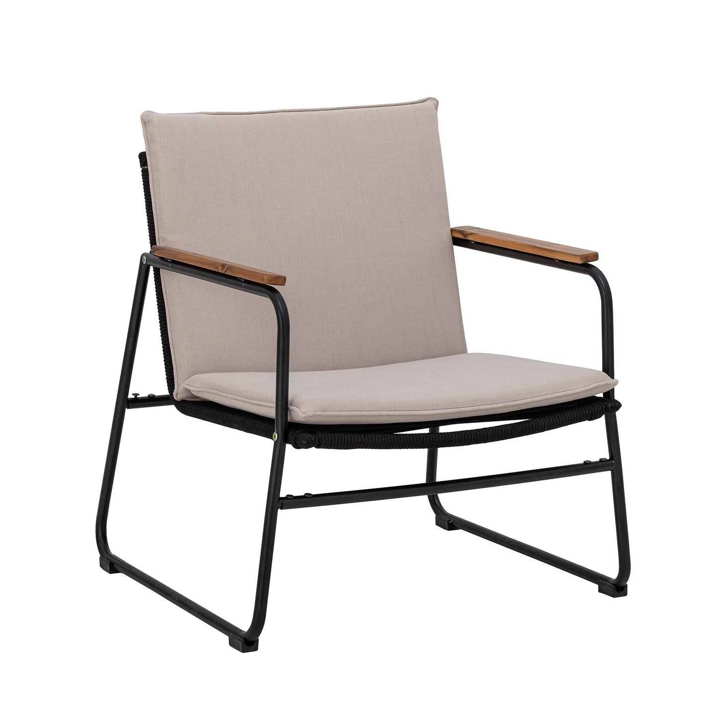 Bloomingville Hampton Loungesessel, Schwarz, Metall