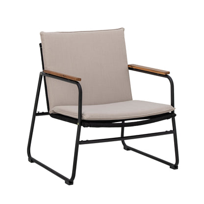 Bloomingville Hampton Loungesessel, Schwarz, Metall