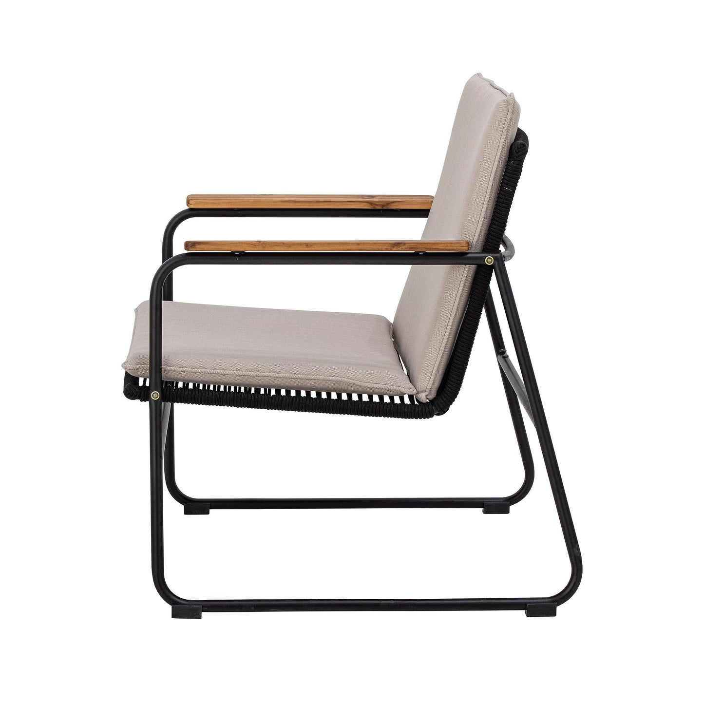 Bloomingville Hampton Loungesessel, Schwarz, Metall