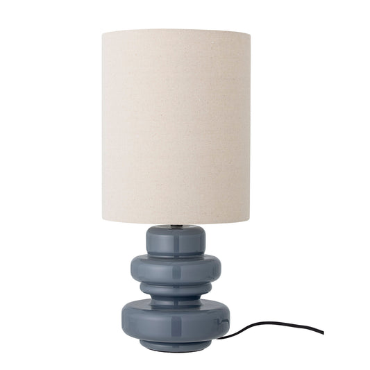Bloomingville Fabiola Tischlampe, Blue, Glas