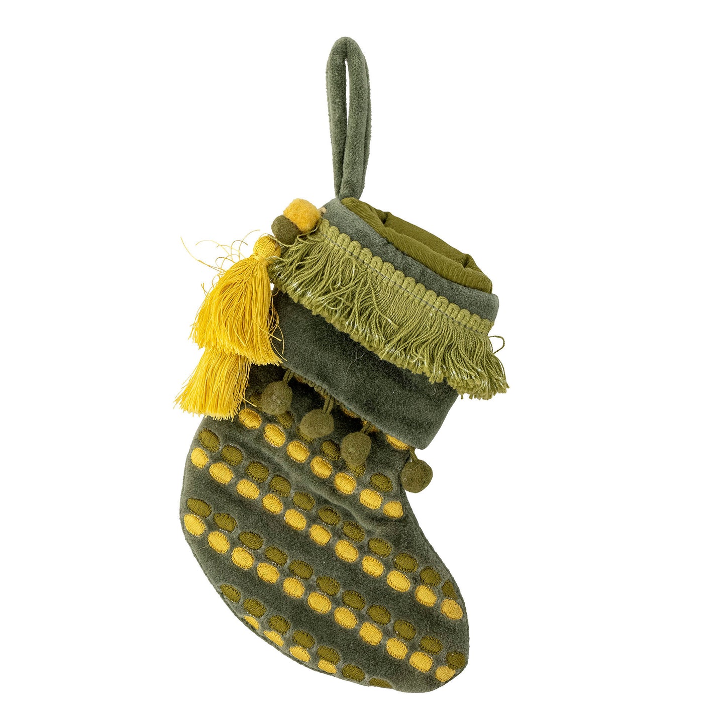 Bloomingville Jeanne Ornament, Grün, Baumwolle