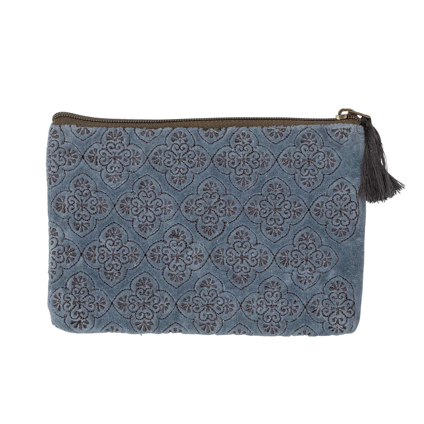 Bloomingville Sofina Kosmetiktasche, Blue, Baumwolle