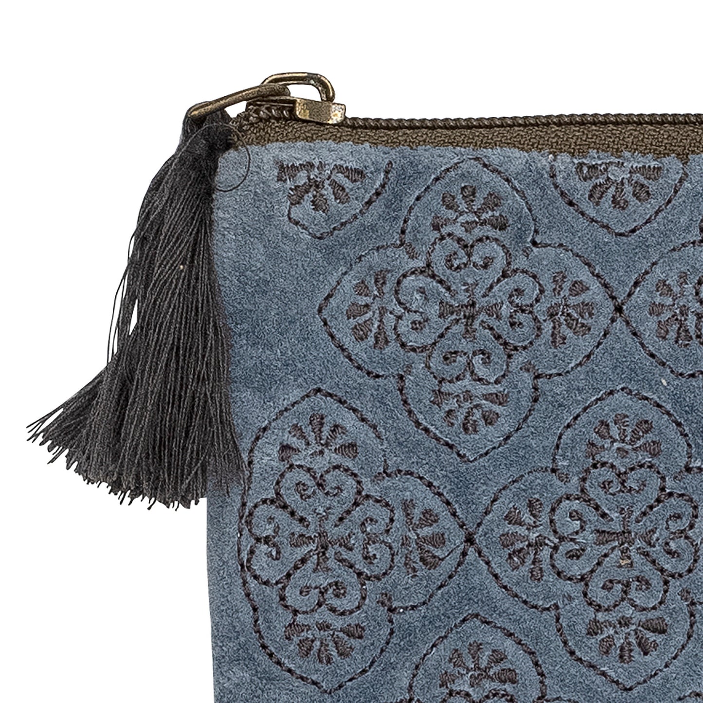 Bloomingville Sofina Kosmetiktasche, Blue, Baumwolle