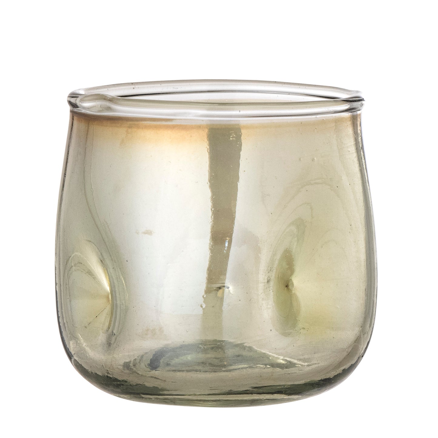 Bloomingville Idalina Teelichthalter, Grün, Glas