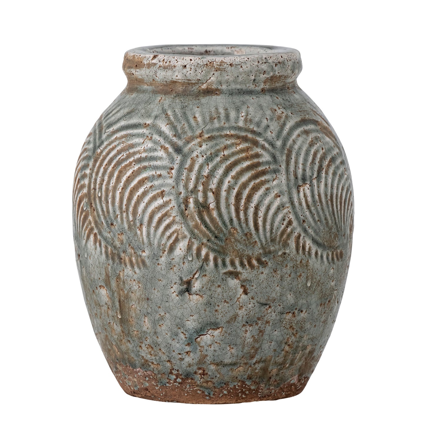 Bloomingville Damian Deko-Vase, Grün, Terrakotta
