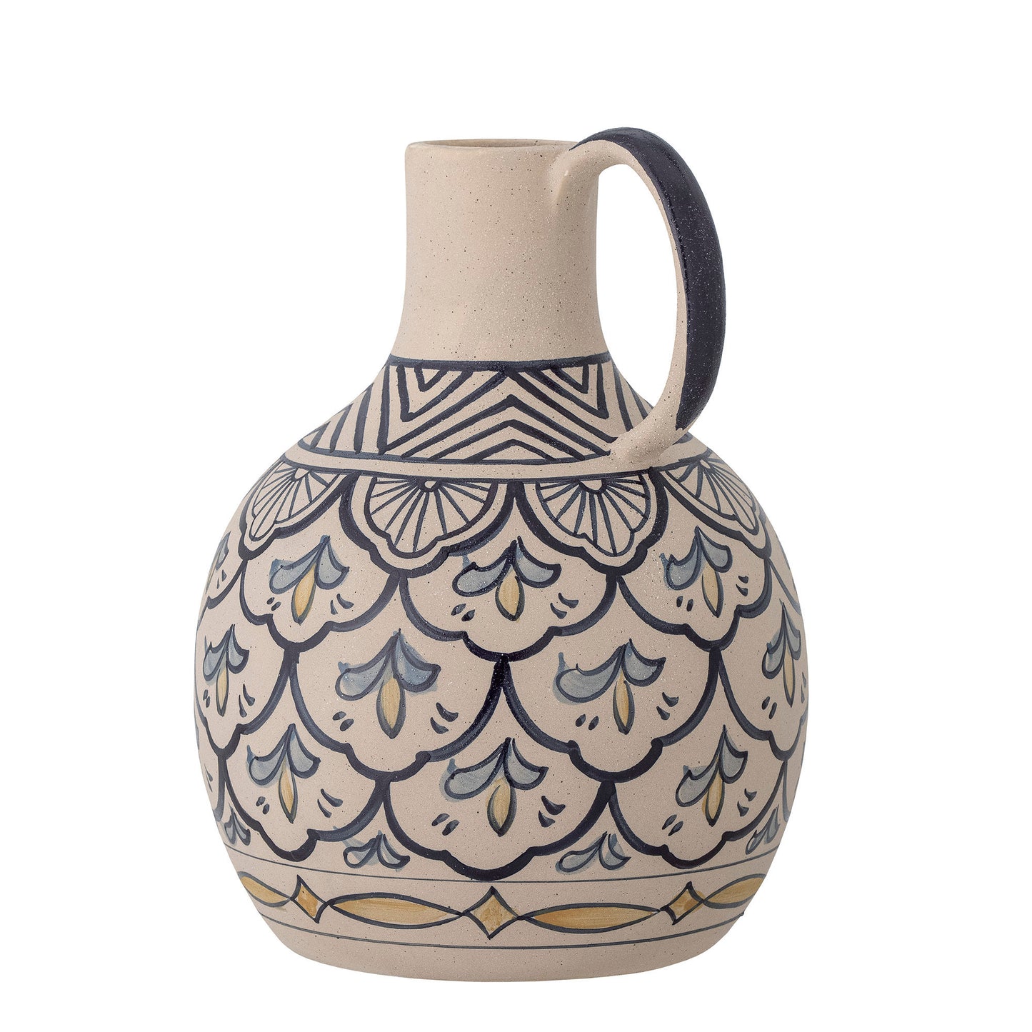 Bloomingville Nadya Vase, Blue, Steingut