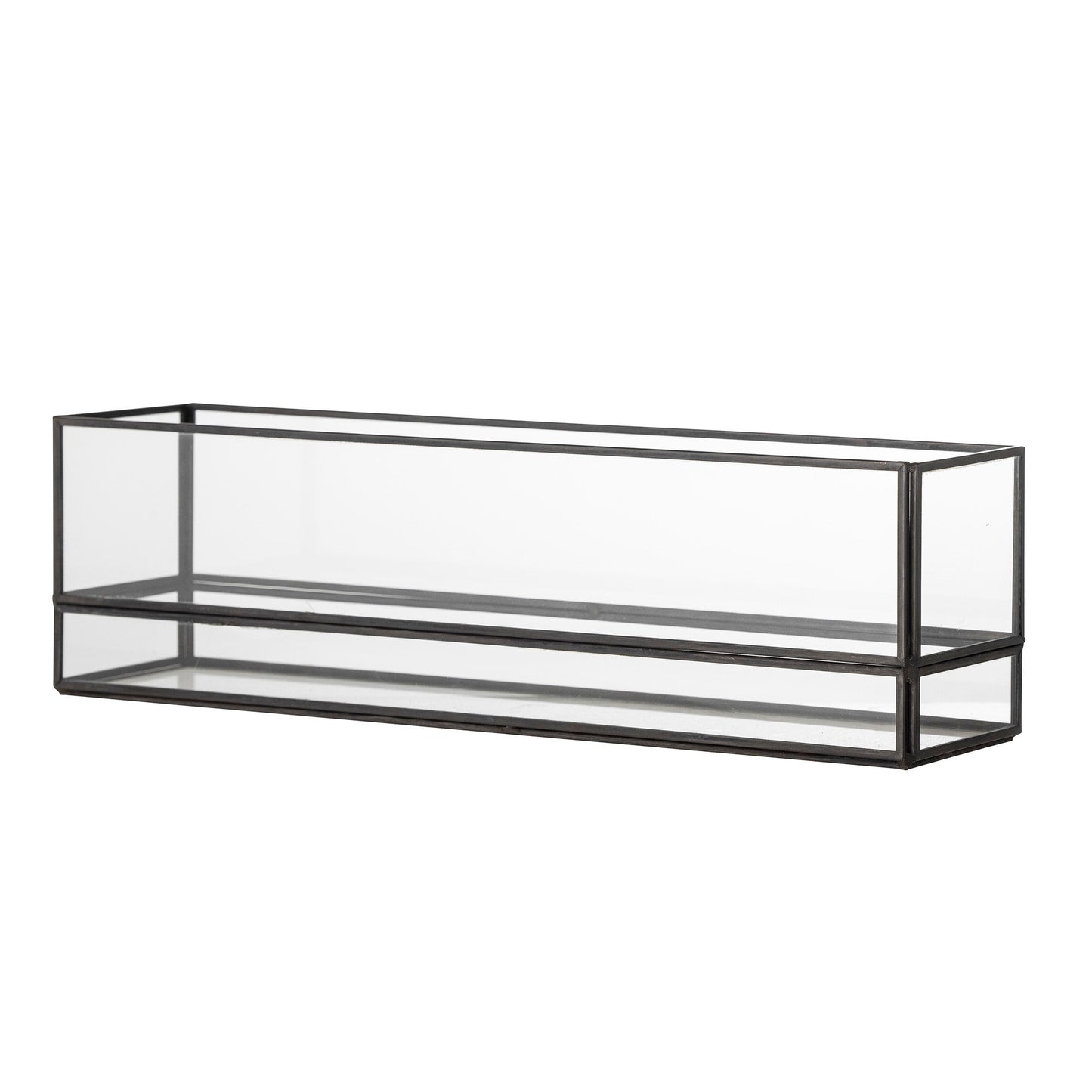 Bloomingville Filula Teelichthalter, Schwarz, Glas