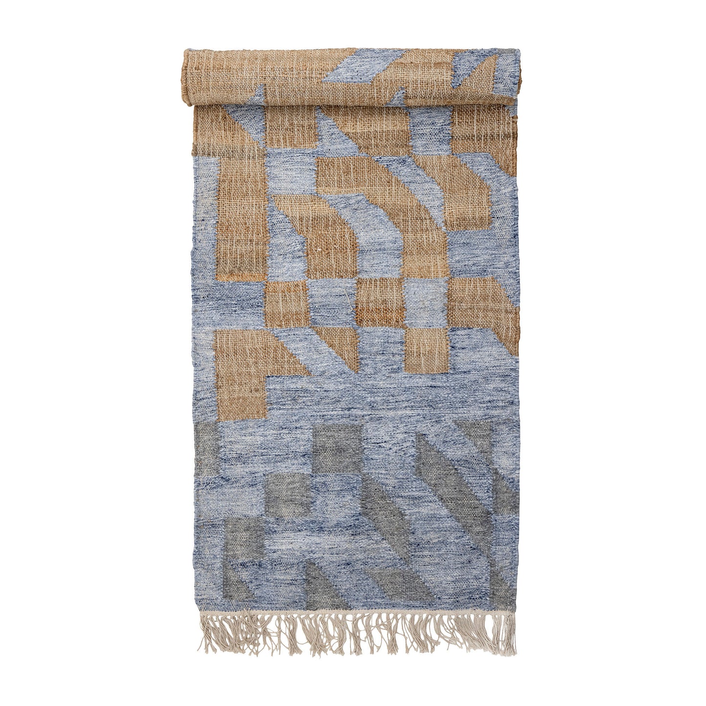 Bloomingville Vikka Teppich, Blue, Jute