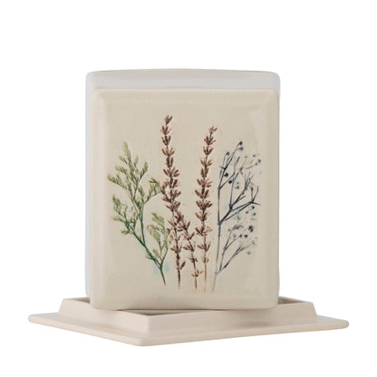Bloomingville Bea Butterdose, Natur, Steingut