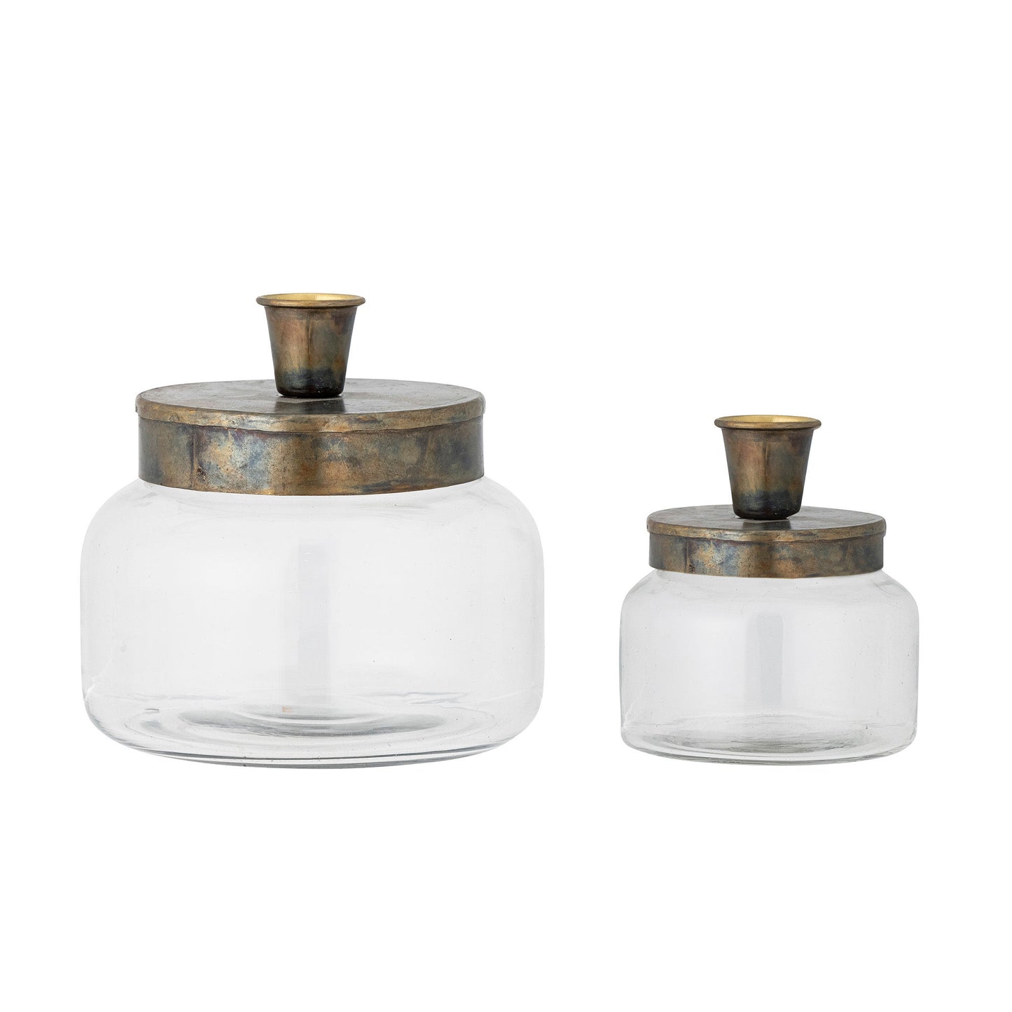 Bloomingville Jaquelin Kerzenhalter, Brass, Glas