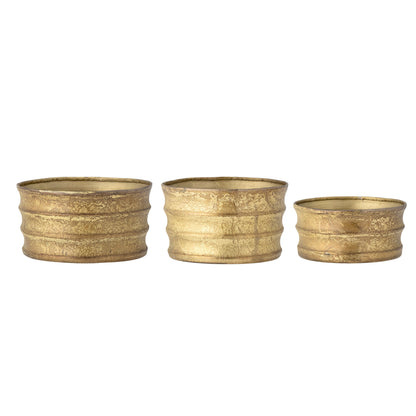 Bloomingville Lucilla Blumentopf, Gold, Metall