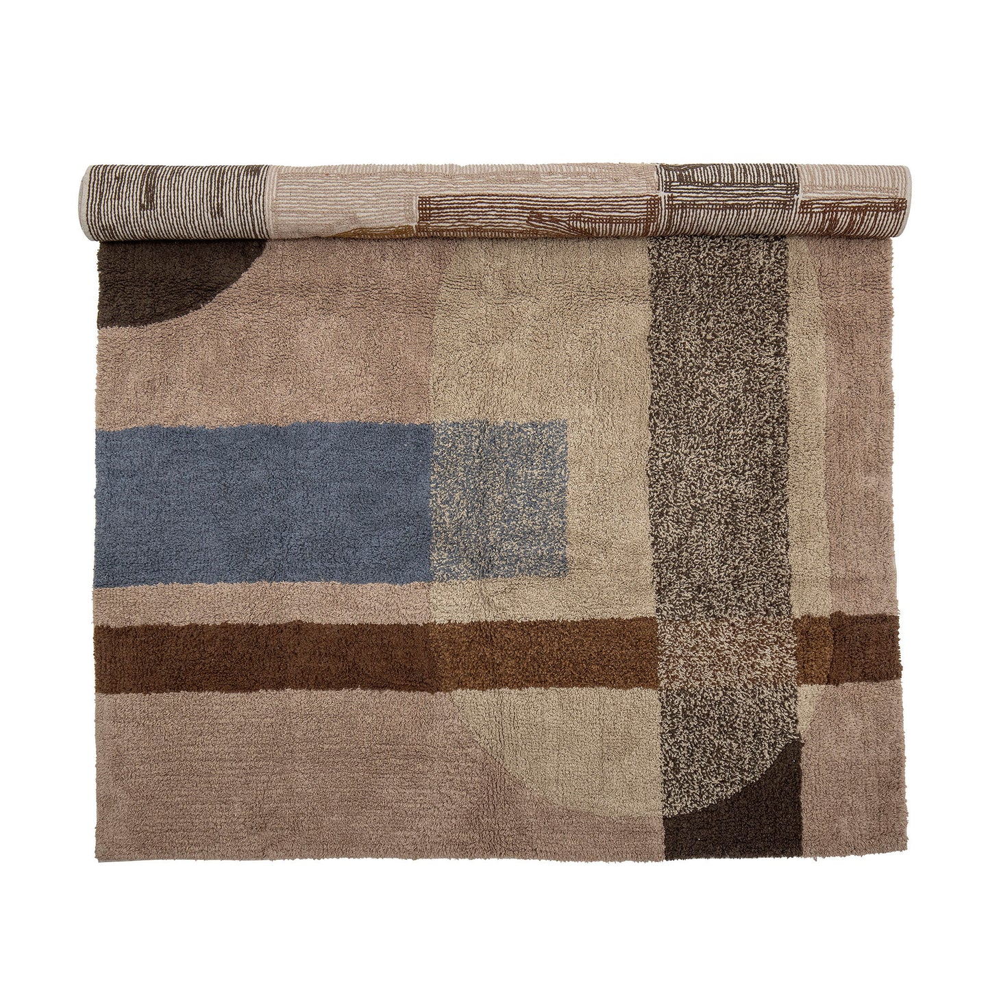 Bloomingville Zofia Teppich, Braun, Baumwolle