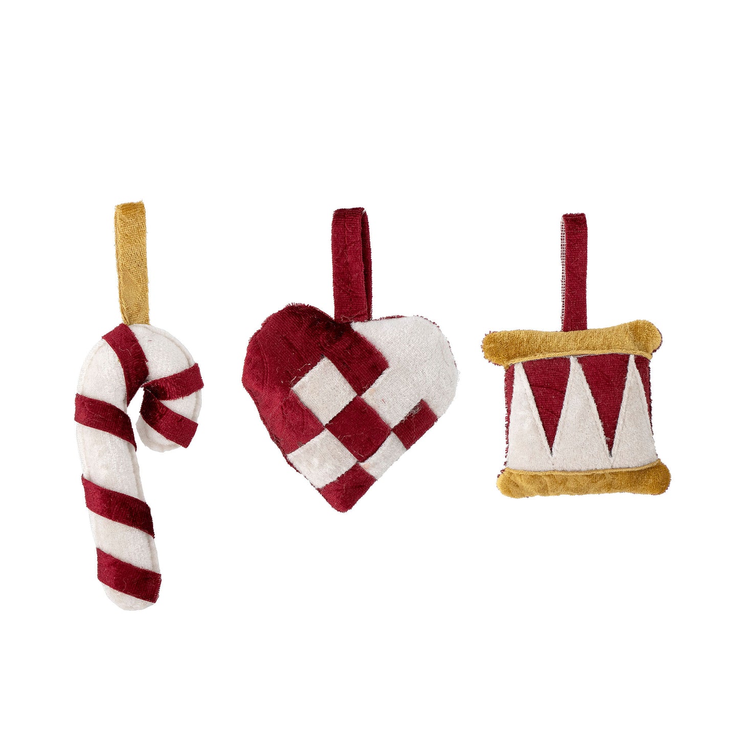 Bloomingville Velua Ornament, Rot, Polyester