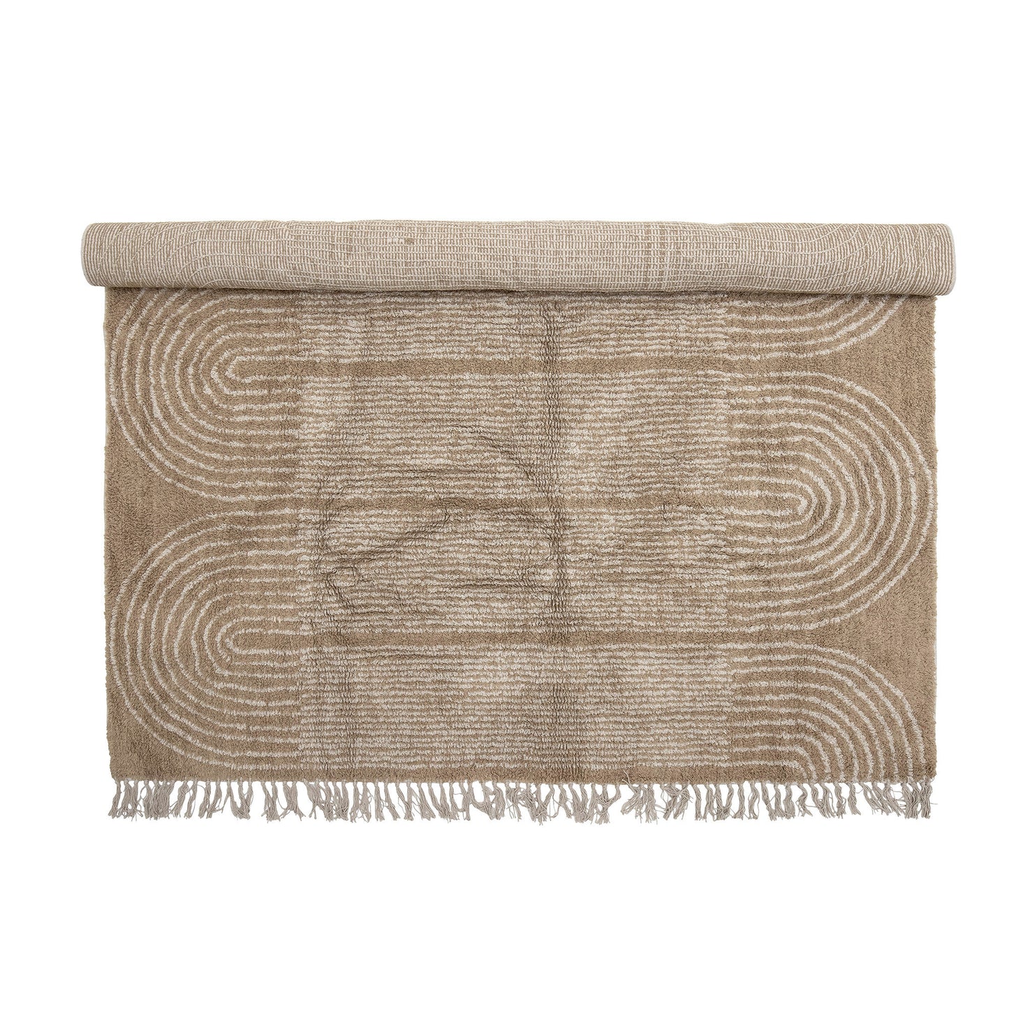 Bloomingville Zeynep Teppich, Braun, Baumwolle
