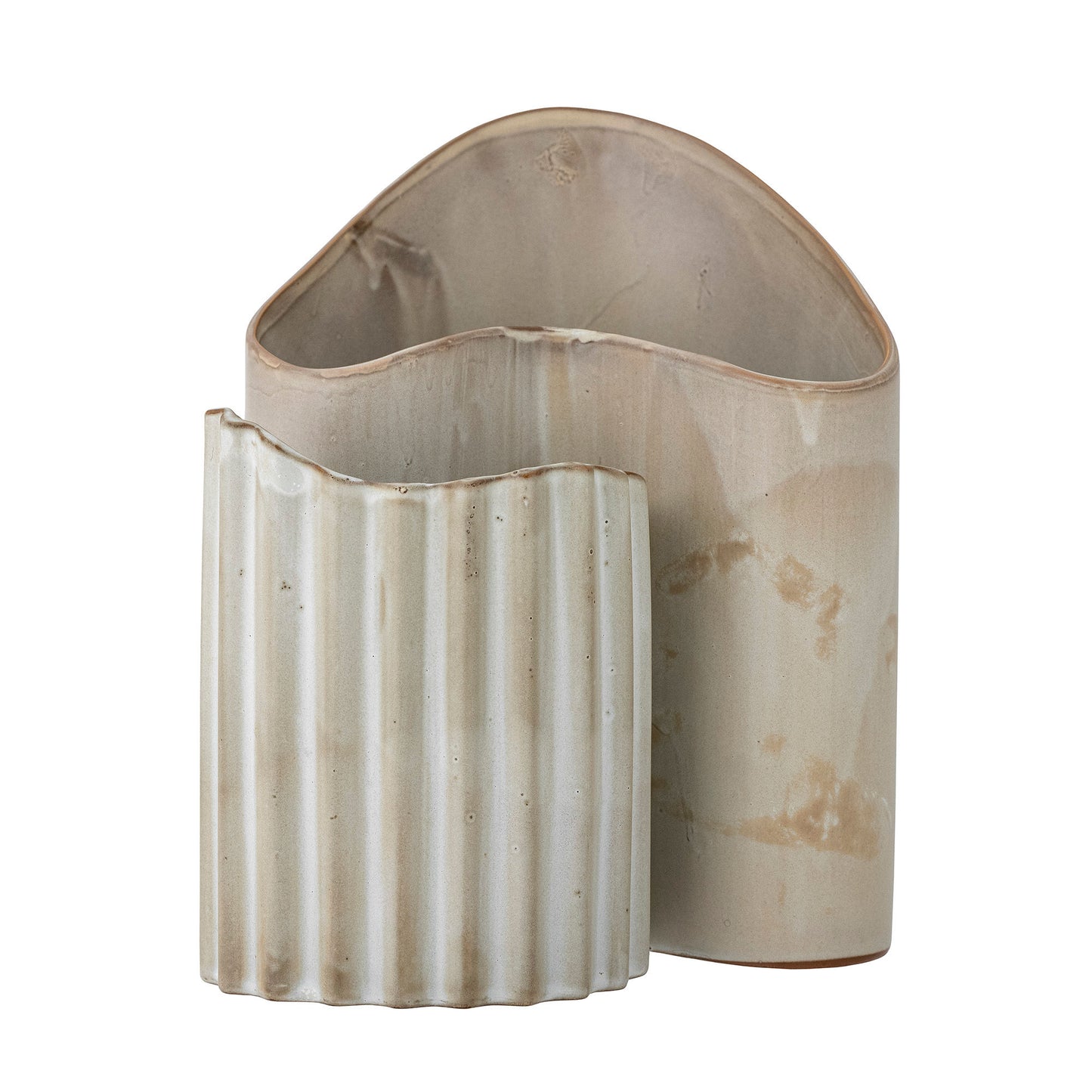 Bloomingville Henaj Vase, Braun, Steingut