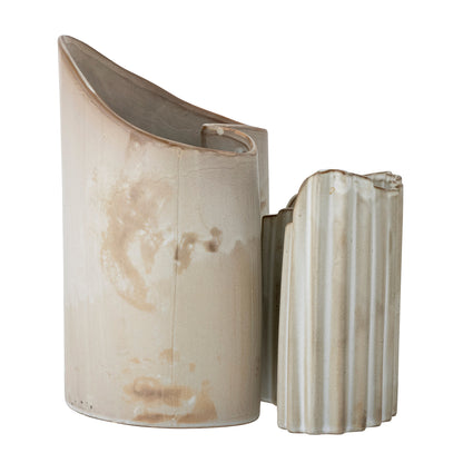 Bloomingville Henaj Vase, Braun, Steingut