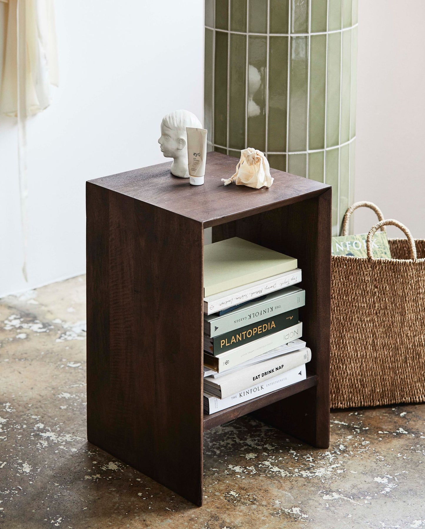Nordal A/S NAPO night stand/side table - dark brown