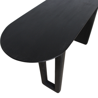 Bullnose Consolet Tisch schwarz