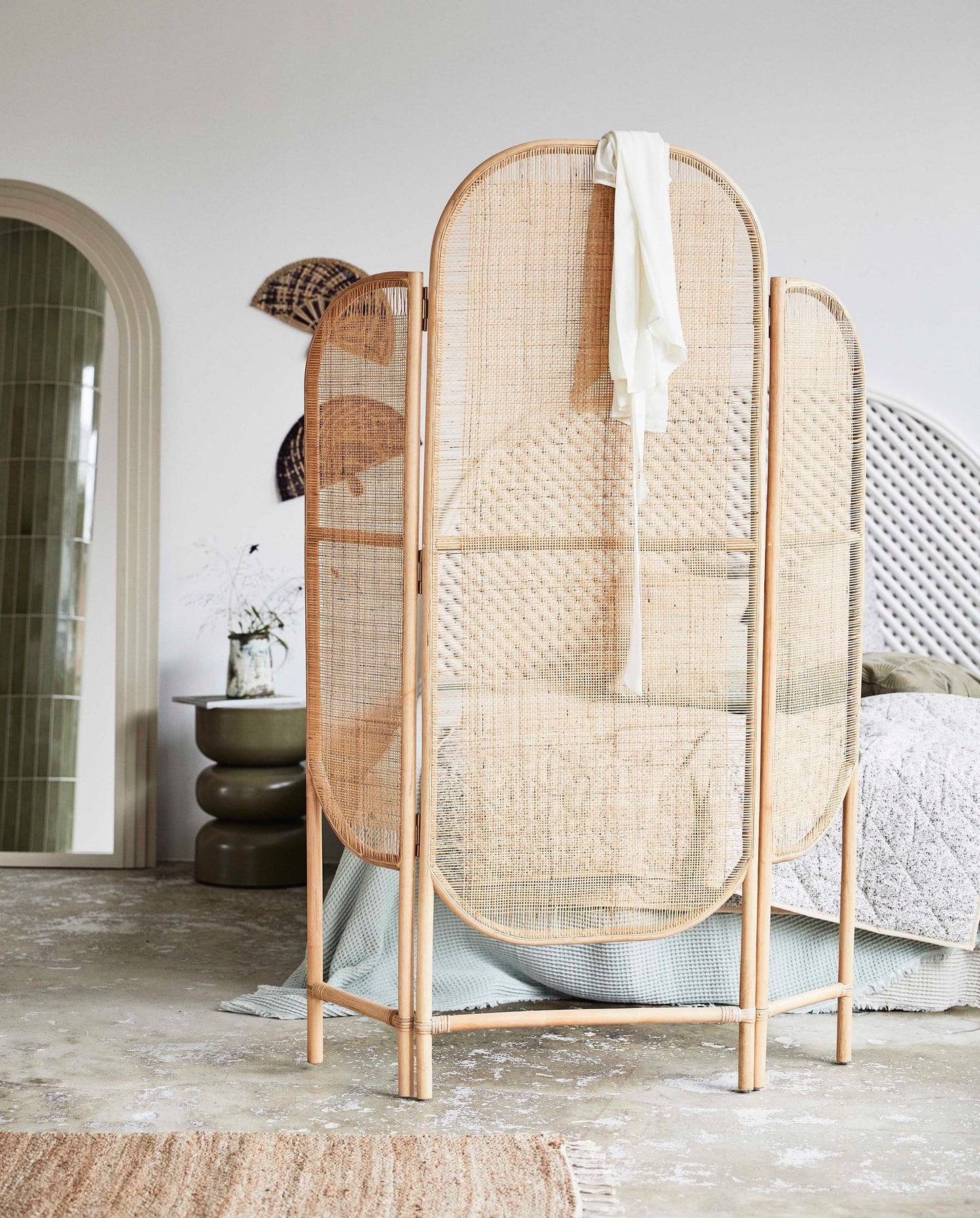 Nordal BALI Raumtrenner, rattan/weaving - natural