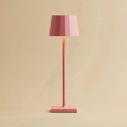 Kombi-Set Profi | 8 x Wouter Flamingo Pink wiederaufladbare Tischlampen mit Ladestation