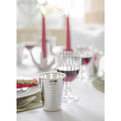 Becher Mido 2er Set, H 10 cm, edel versilbert