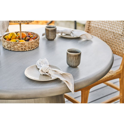 Handgefertigte Becher Viola, 4er-Set, grau