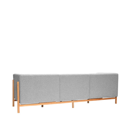 Hübsch Moment Sofa 3 Sitzer Large Grau