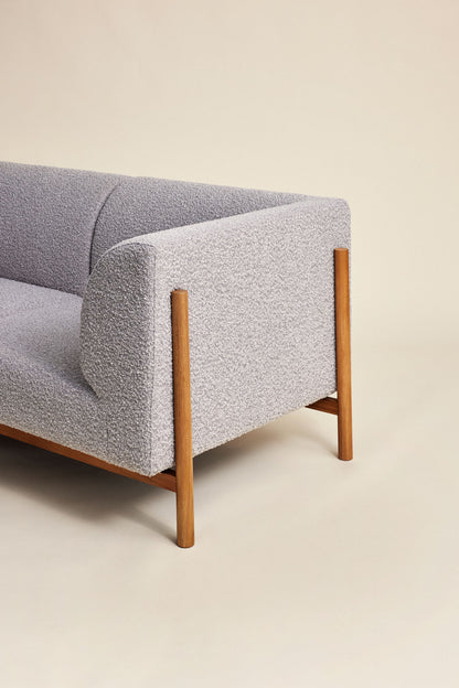 Hübsch Moment Sofa 3 Sitzer Large Grau