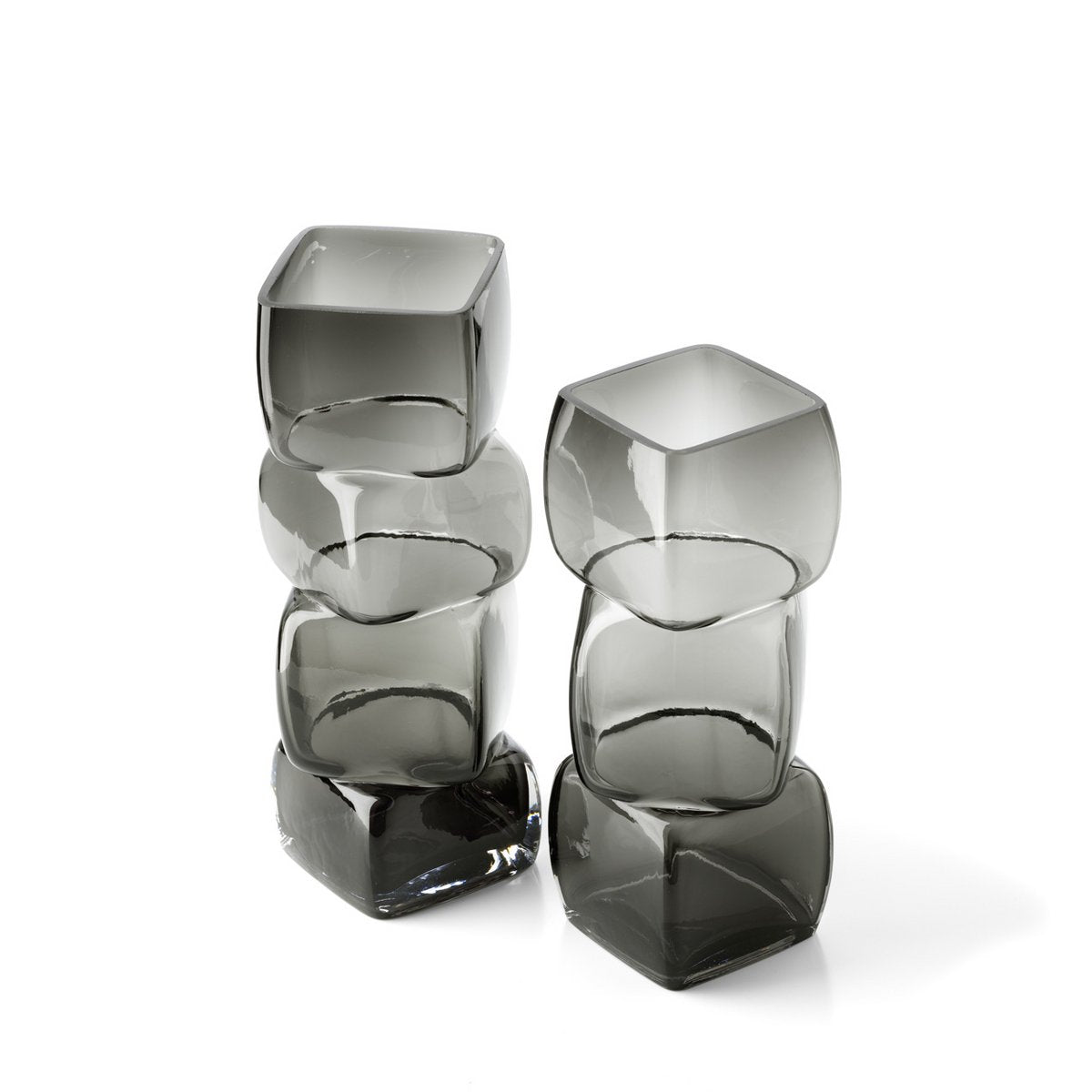 The Cubes Vase - Dunkelgrau - L