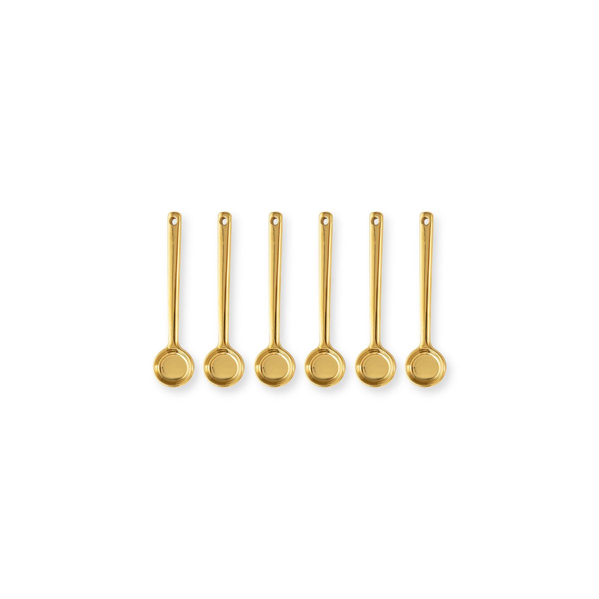 6er Löffelset Gold Small