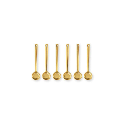 6er Löffelset Gold Small