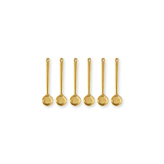 6er Löffelset Gold Small