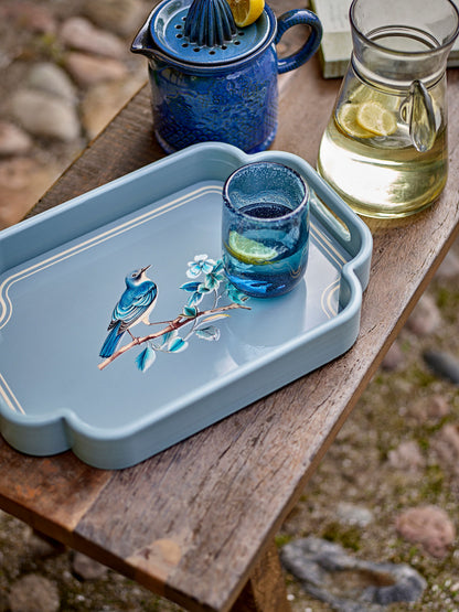Tabby Trinkgläser, Blau, 4er Set