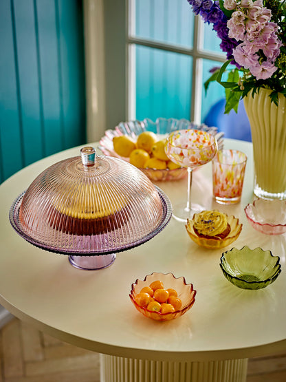 Bloomingville Averie Vase, Gelb, Glas