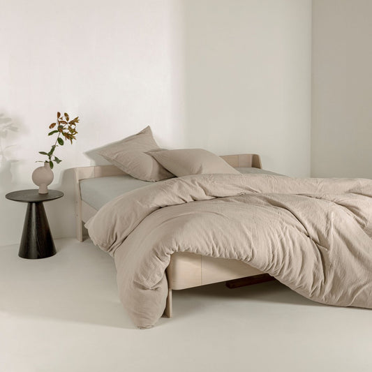 Baumwoll -Muslin -Bettdecke - Beige
